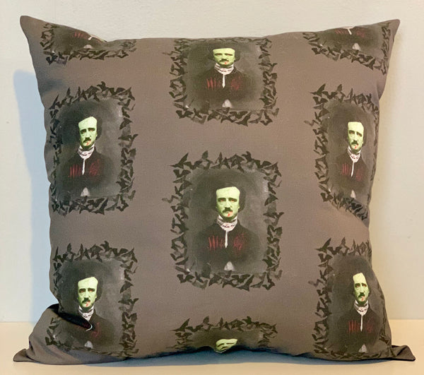 Gothic Edgar Allan Poe Decorative Throw Pillows