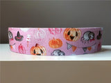 Pastel Pink Halloween Dog Collar